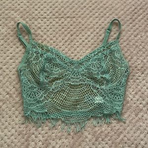 Nollie eyelet lace bralette
